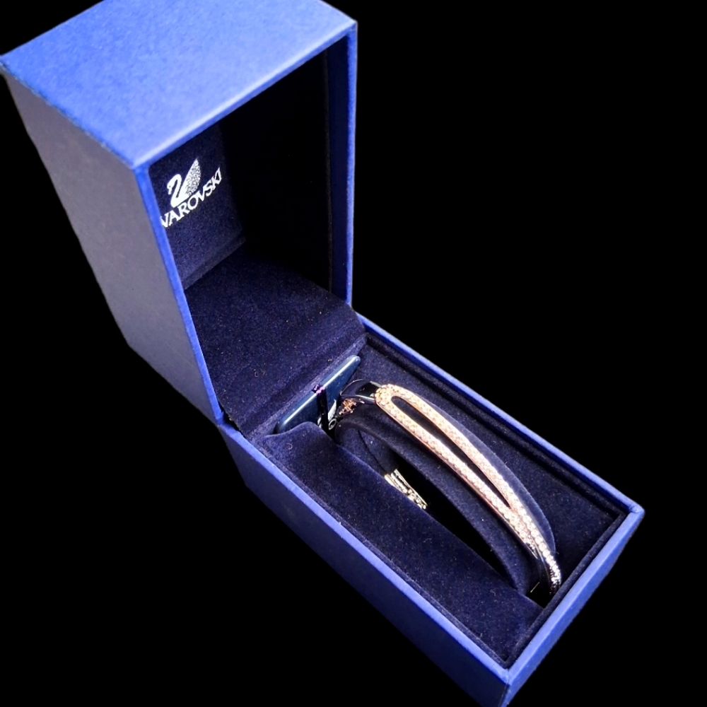 Swarovski "Hermine" Hinged Bangle Bracelet 697307